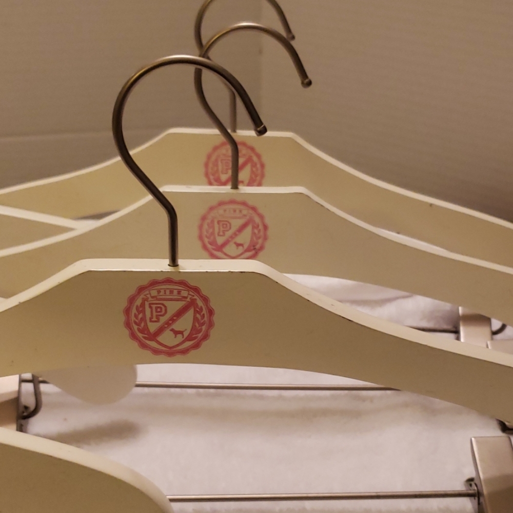 PINK Victoria's Secret Wooden Hangers - Picture 7 of 7